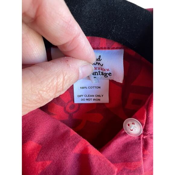 ALFRED SHAHEEN X UNIQUE VINTAGE BOYS RED HAWAIIAN TIKI SHIRTS Size 5T NEW - Picture 3 of 5